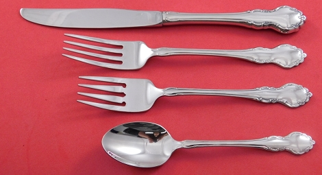 Dinner 4-pc Setting availability based on stock listed below - Dover by Oneida - Stainless